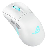 Asus ROG Keris II Origin Wireless Lightweight RGB Gaming Mouse, Wired/Wireless/Btooth, AimPoint Pro Sensor, Push-Fit Switch Socket, 42000 DPI, Moonlight White